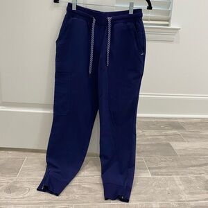 Jaanuu Scrub Jogger Pants | Size XS Petite | Navy